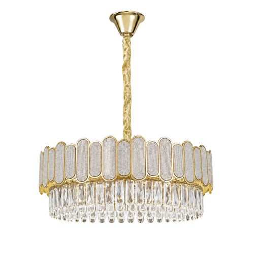 Lampada a sospensione in cristallo SWE107-CP 50cm GOLD