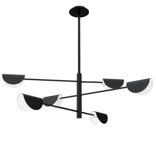 LAMPA SUFITOWA WISZĄCA APP1261-6CP BLACK