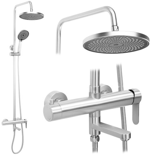 Ensemble de Douche Rea Arcos brush nickle