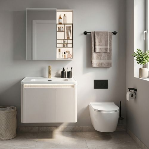 Комплект мебели за баня с мивка Sora DE07-60 Beige 60CM