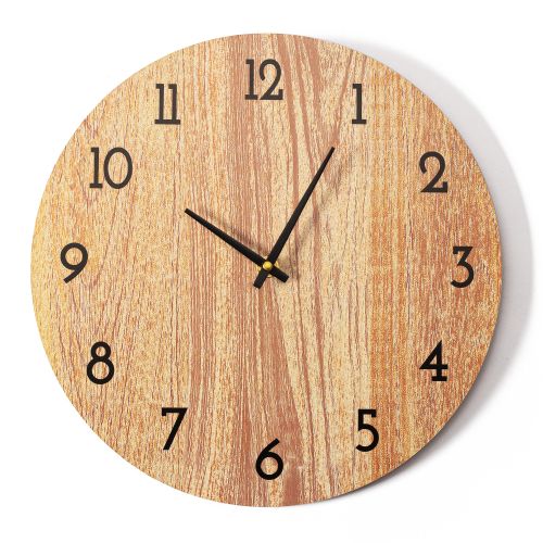Kulaté nástěnné hodiny dřevěné 30 CM MTZL20202
