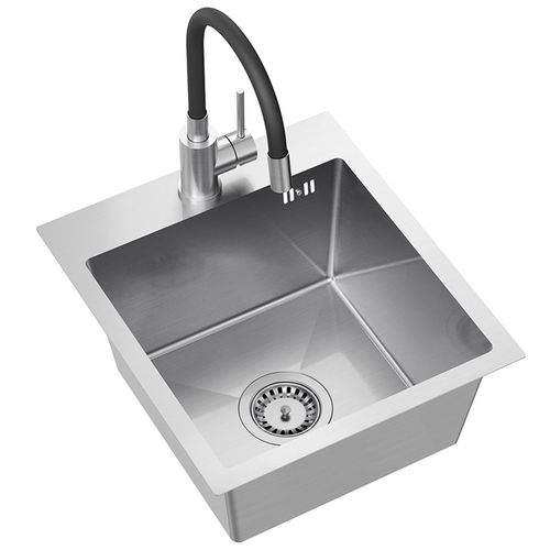 Stainless steel sink LUKE 90 BRUSH NICKEL