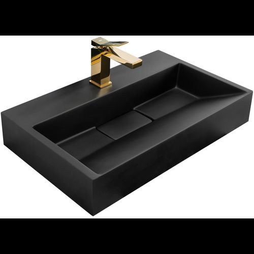 Lavabo in conglomerato GOYA BLACK MAT 60CM