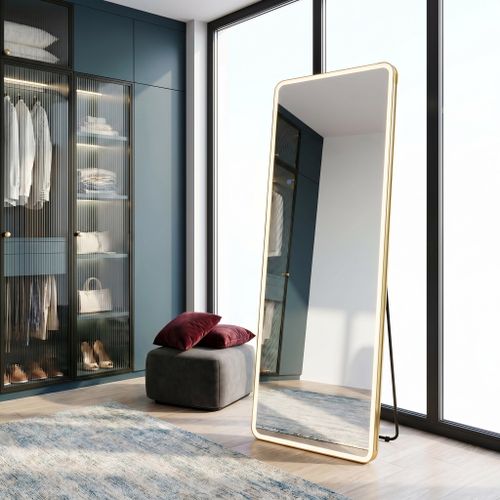 Зеркало LED Orbit Classico 60x170cm Brush Gold