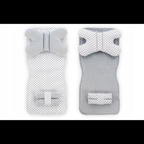Reversible liner/ mat baby stroller 4in1 White/Grey Dots