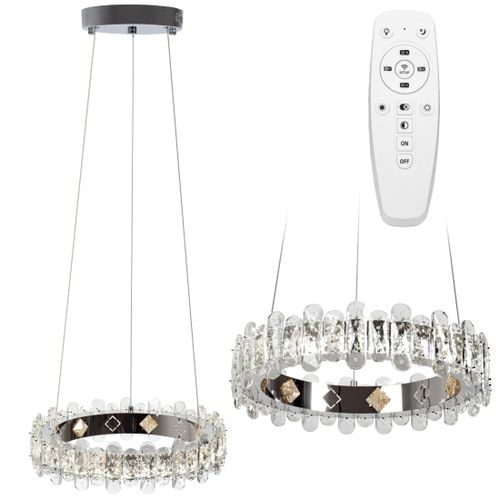 Crystal Ceiling Lamp LED APP1041-CP + remote