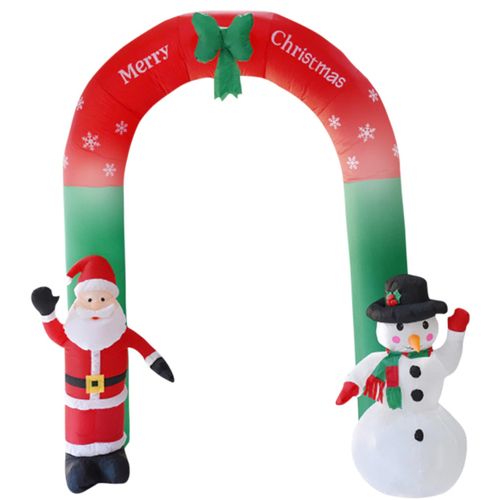 Aufblasbar Weihnachtsbogen Santa Snowman XXL