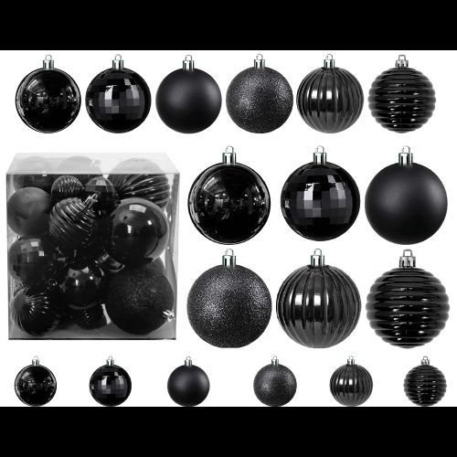 Adornos para el árbol de Navidad 311433A Black