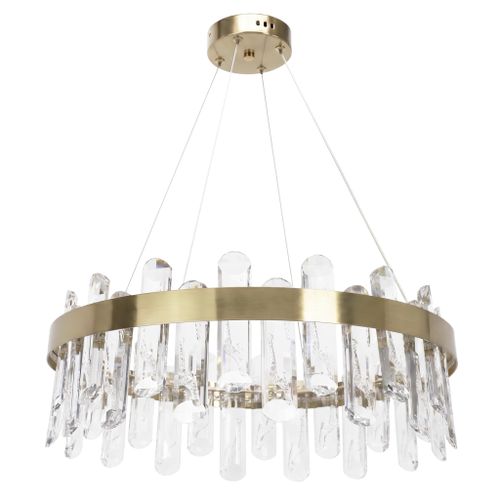 LED krištolinis pakabinamas šviestuvas SWE074-1CP 50cm Brushed Gold