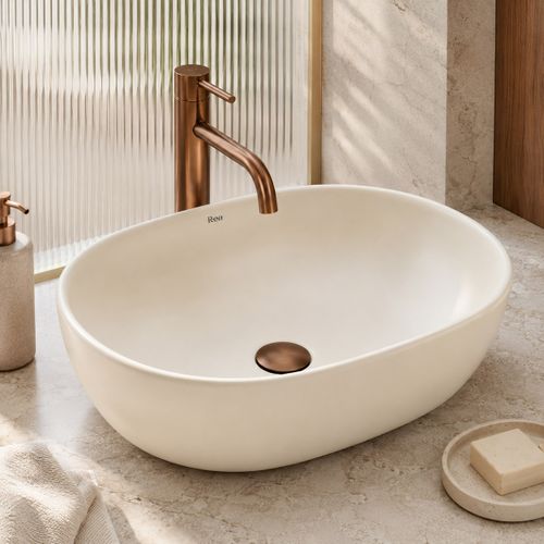 Lavabo à Poser Rea Focus Creme