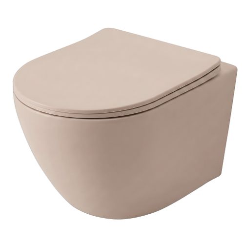Vas WC suspendabil REA Carlo Mini Tornado Mocca Matt