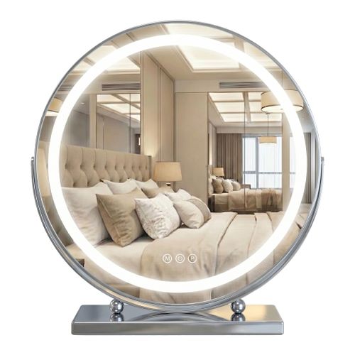 Miroir LED MAKE-UP Chrome 50 cm