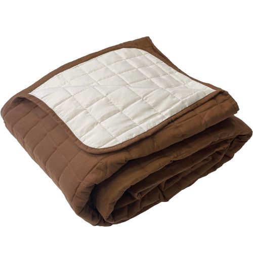 bedspread Double-sided Amanda Brown-Creme 220x240
