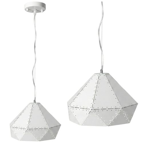 Lampa Sufitowa Wisząca Metalowa APP237-1CP Biała