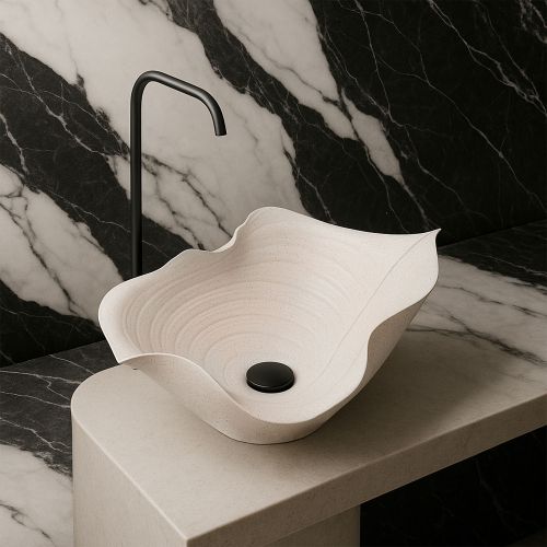 Ceramic Countertop Basin REA HM-02 Handmade ART