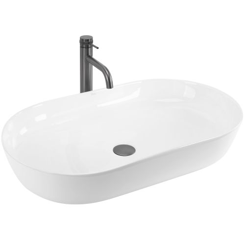 Ceramic Countertop Basin CLEO 71 White - REA