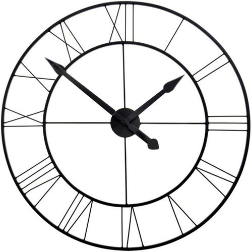 Zegar Ścienny Loft Round Czarny 50 cm CFZL-CL-50