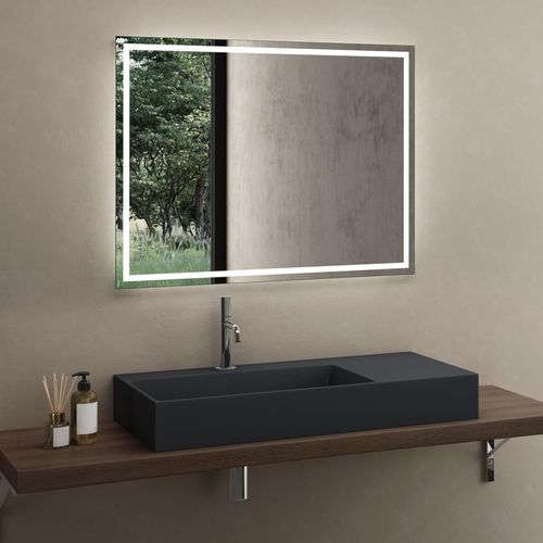 Conglomerate washbasin Archi 75 CM Grey MATT