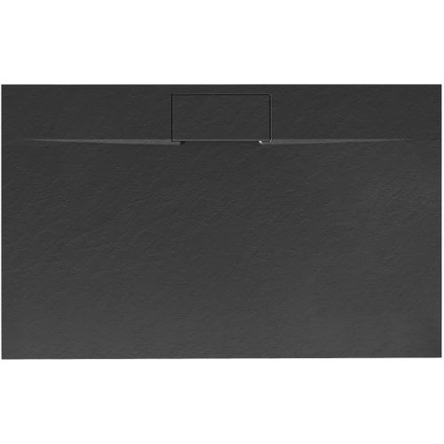 Shower tray Bazalt long Black 80x100