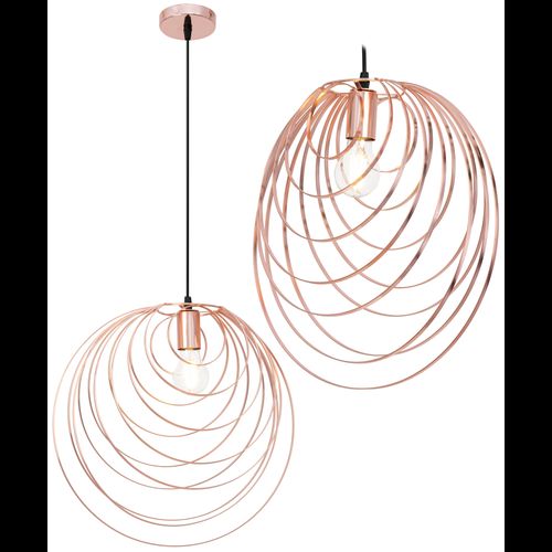 LAMPADA DA SOFFITO GEOMETRICO ROSE GOLD APP427-1CP