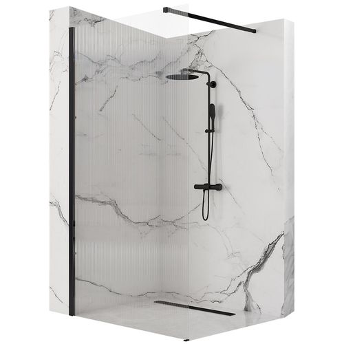 Shower screen Rea Aero Intimo Black Mat 120