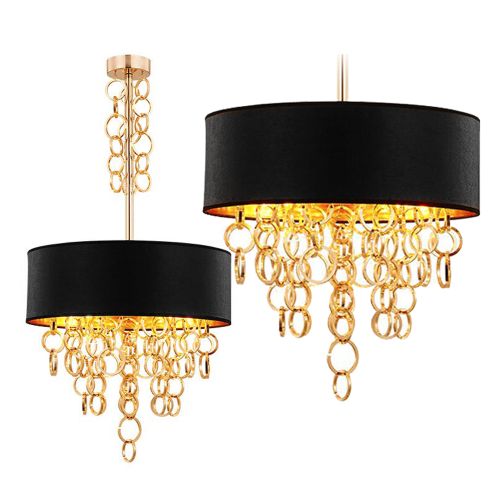 Lampada Pensile Black Gold 45cm APP683-3CP