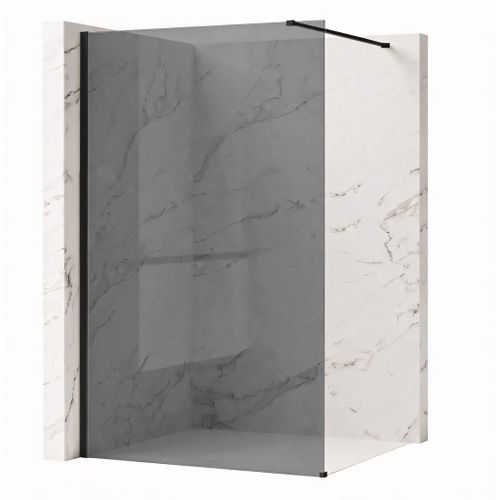 Душова стінка Rea Flexi Grey / Black 100