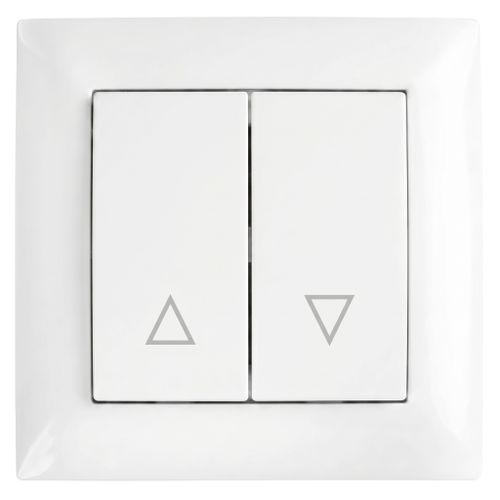 Žalúziový Spínač s Rámikom OSTE JNH009-W WHITE