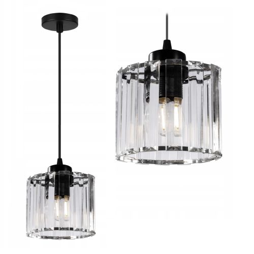 Lampă de tavan din cristal negru APP511-1CP