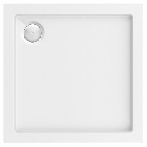 Dušo irklavimo baseinas Rea Belmond White 80x80 Chrome
