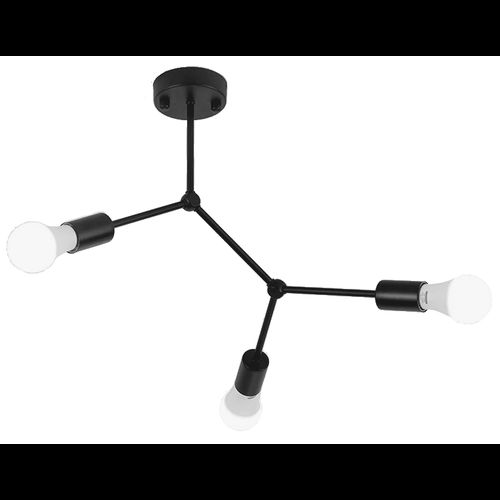 CLASSIC METAL LOFT SUFFIT LAMP APP736-3C černá
