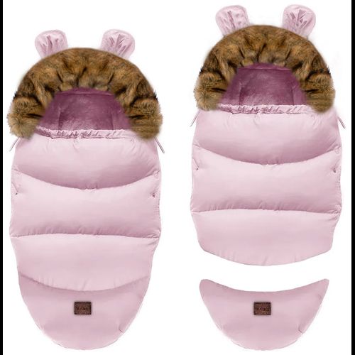 Baby sleeping bag Teddy GROW-UP Pink