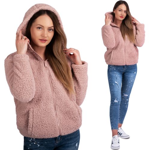 Women's sweatshirt Sherpa Dirty Pink XL