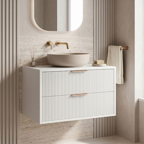 Waschtischunterschrank Rea Mono 80cm White