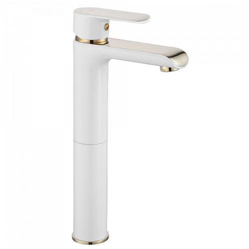 Waschbeckenarmatur REA Bloom White Gold high