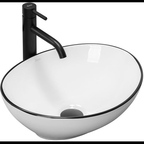 Countertop Basin Rea Sofia Black Edge