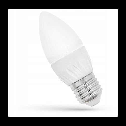 Teplá LED žiarovka E-27 230V 6W Sviečka 13061