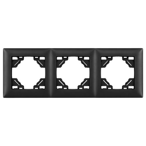 Trojnásobný rámik pre zásuvky OSTE JNH015-3F Black