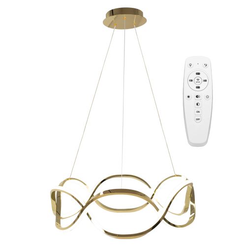 Moderné stropné svietidlo LED + PILOT APP800-CP Twist Gold