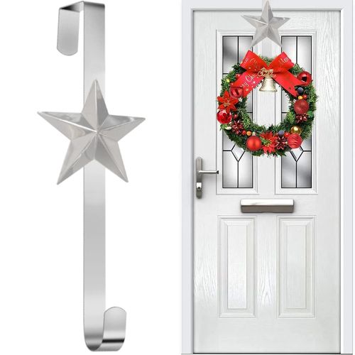 Vianočný vešiak na dvere hviezda 37cm 301079