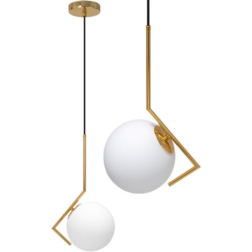 Lampada Da Soffitto Pensile Moderno Oro Di Vetro APP429-1CP