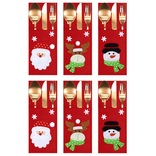 Christmas Cutlery cover 6 pcs (2x KF333)