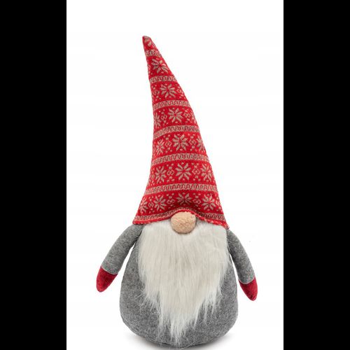 Gnome de Noël 40cm RED/GREY YX-019