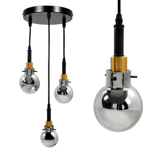 Lampa Wisząca APP1125-3CP Black Gold