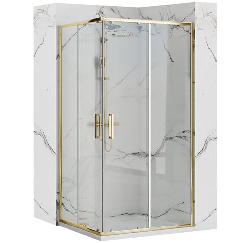 Cabina de ducha Rea Punto 80x100 Gold