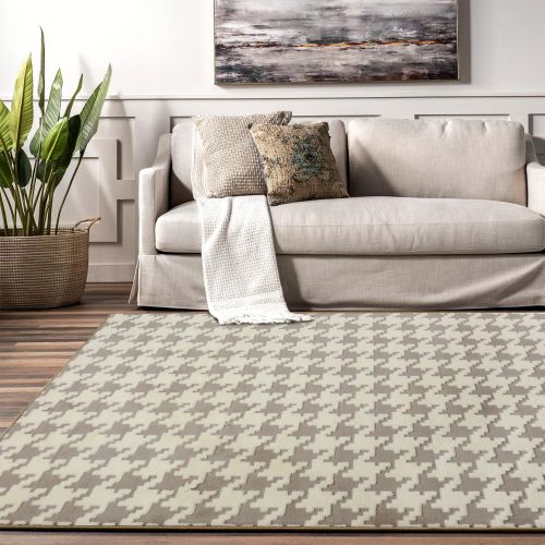 Tapis en peluche Clover Beige