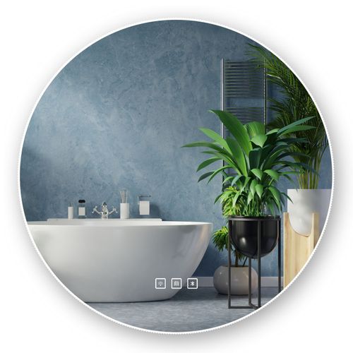 Miroir LED 80cm ROUND BLUETOOTH