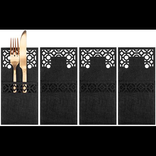 Cutlery Cover Set 4 pcs KF357-4B Black