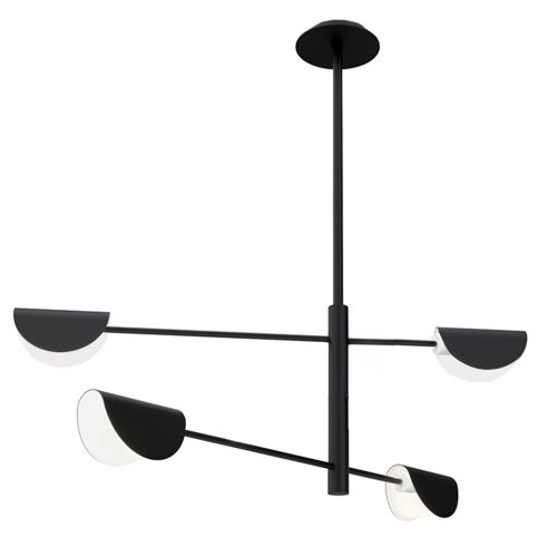 Lampă de tavan APP1260-4CP BLACK