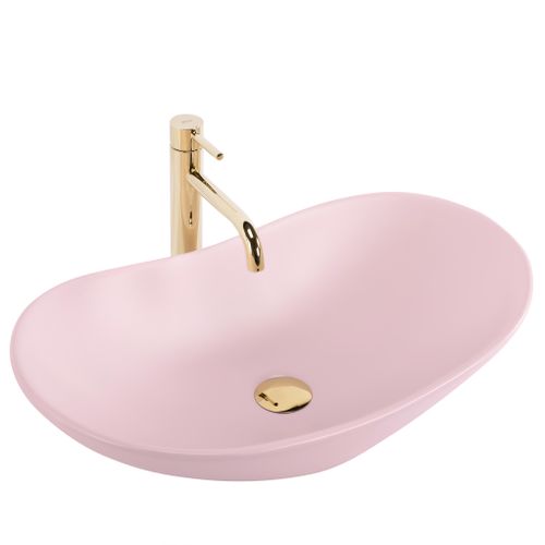 Lavabo sobre encimera Rea Royal Powder Pink Matt